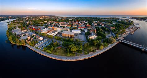 Aerial photo of Pärnu city in Estonia - Nordic Experience