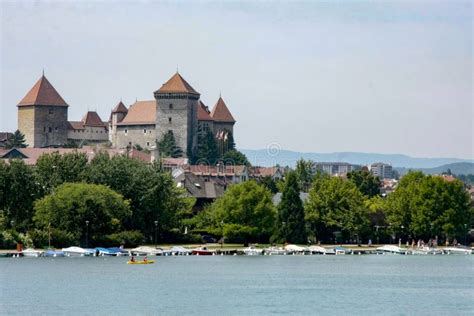 Castle on the Shore of Annecy Lake in France Stock Image - Image of lake, forest: 118760957