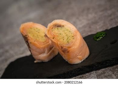 Salmon Smoked Salmon Ballotine Recipe Watercress Stock Photo 2080212166 | Shutterstock