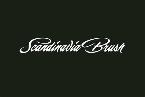 Scandinavia Brush | Fonts Shmonts