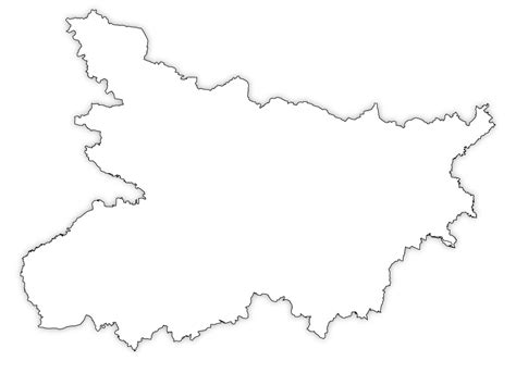 Bihar Outline Map, Bihar Blank Map