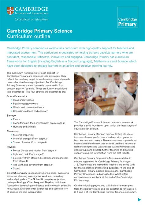 Cambridge Primary Science Curriculum Framework by UDHA E SHKRONJAVE - Issuu