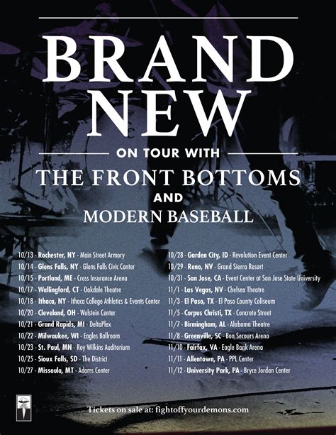 Brand New Announce Fall Tour With Modern Baseball, The Front Bottoms ...