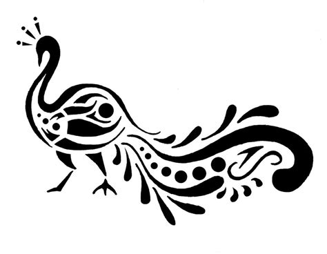 Free Black And White Peacock Designs, Download Free Black And White Peacock Designs png images ...