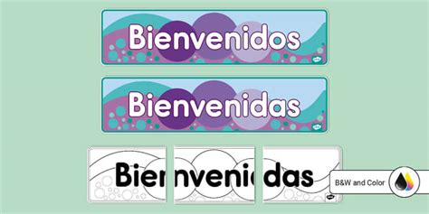 Bienvenidos Banner (teacher made) - Twinkl