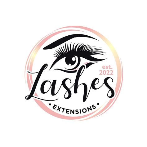 Eyelash extension logo design 19956368 Vector Art at Vecteezy