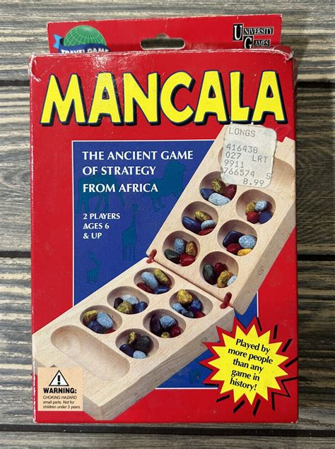 Vintage Travel Mancala University Games 1995 Folding Board Game Snaps Shut | eBay