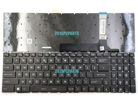 New for MSI GE76 Raider 10UG 10UH 11UG 11UH GP76 Keyboard Per-Key RGB Backlit US | eBay