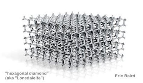 Hexagonal diamond lattice (Lonsdaleite); Eric Baird; January 2012; 2012-15 | eHive