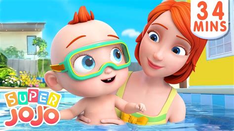 Swimming Song | Baby Learns to Swim + More Nursery Rhymes & Kids Songs ...