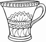 Vase Coloring Page sketch template