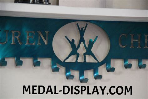 Cheerleading Trophy Shelf: Trophy Shelf Personalized Medal Display ...