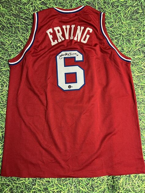 JULIUS ERVING CUSTOM PHILADELPHIA 76ERS JERSEY DR J SIXERS