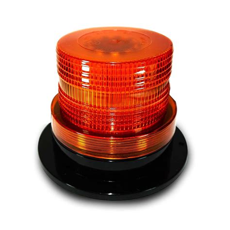 Amber LED Emergency Flash Strobe and Rotating Beacon Warning Light - GENSSI