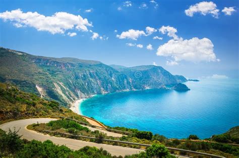 Petani Beach, Kefalonia Island, Greece Stock Photo - Image of nature, ocean: 139302434