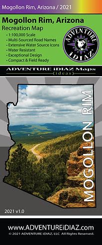 Arizona Mogollon Rim Map | ADVENTURE iDIAZ