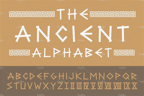 Ancient Font Alphabet