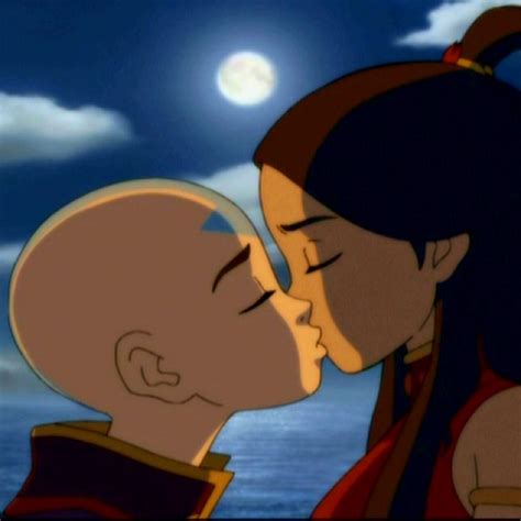 Aang and Katara kiss | Avatar aang, Avatar airbender, Avatar picture