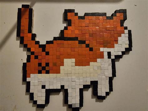 Pixel art leash/collar hanger : r/cats