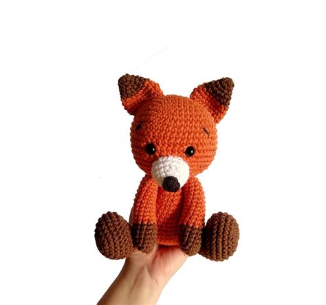 Handmade crochet fox - amigurumi fox - crochet toy - Stuffed fox - plush animal - Woodland ...