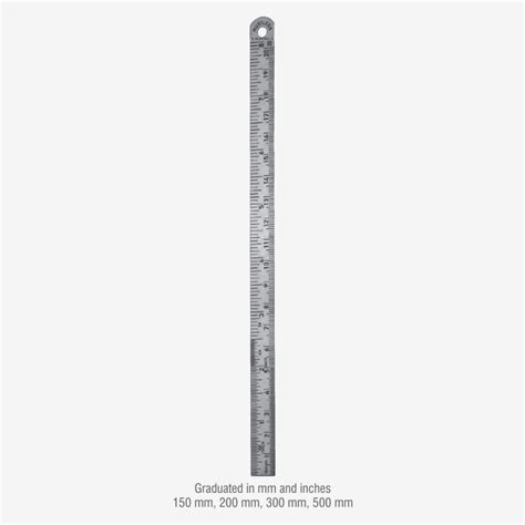 SURTEX® Metal Ruler - Different Graduations - Stainless Steel