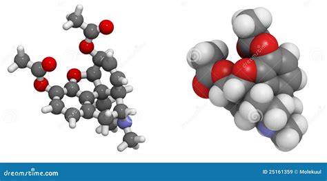 Diacetylmorphineheroin stock illustrationer. Illustration av analgetisk ...