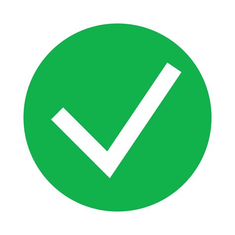 Green tick, check mark icon, simple style 14183770 Vector Art at Vecteezy