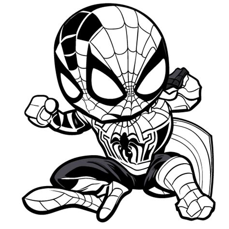 Spiderman Coloring Pages for Kids 1 - Inspire Uplift