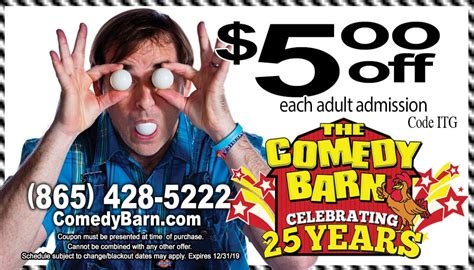 Comedy Barn Coupons and Discount Tickets | Pigeon Forge TN