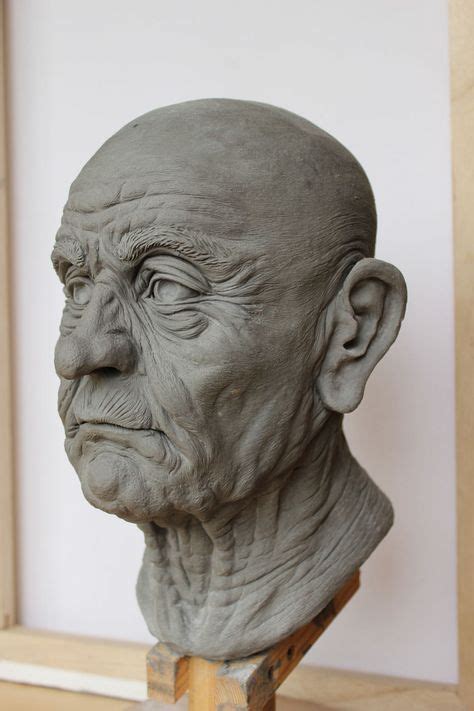 Old Man - Head Sculpture Kate Arthur | Sculpture head, Portrait ...