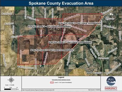 Evacuation map for Gray Fire near Medical Lake | | khq.com