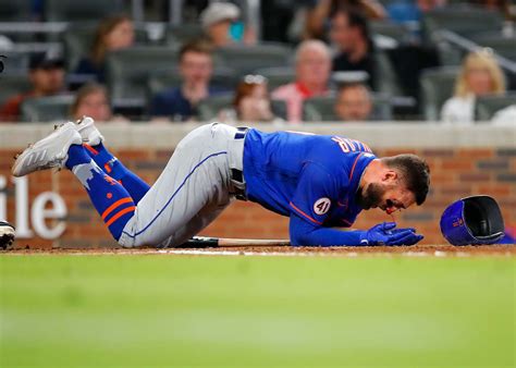 Mets' Kevin Pillar Hit in Face by 94-mph Fastball