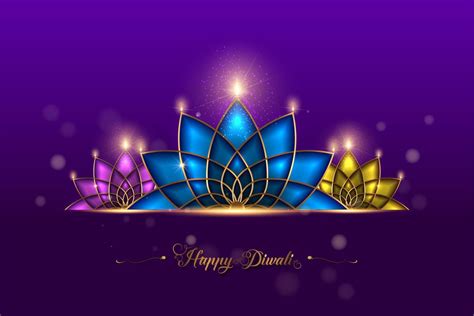 Happy Diwali Festival of Lights India Celebration colorful template. Graphic banner design of ...