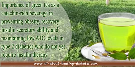 Green tea and diabetes benefits