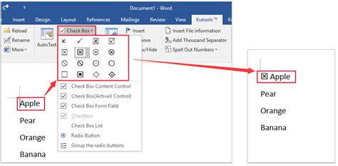 How To Insert A Checkmark In Word Table - Design Talk