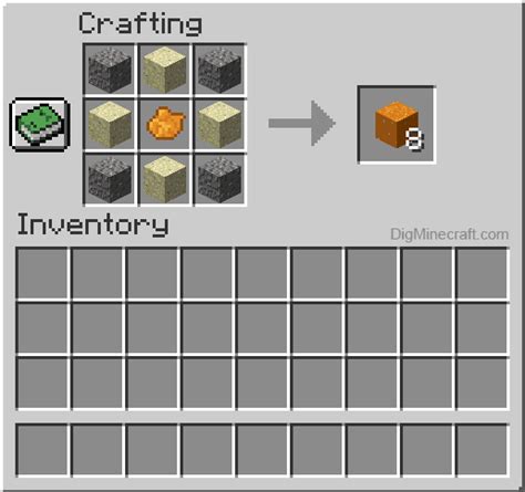 How to make Orange Concrete Powder in Minecraft