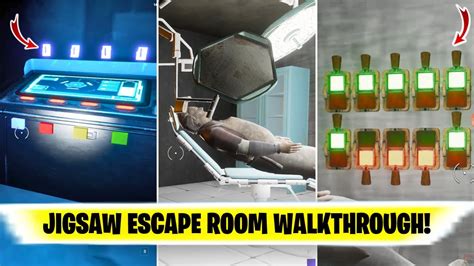 Fortnite JIGSAW ESCAPE ROOM Horror Escape Walkthrough Solutions | How ...