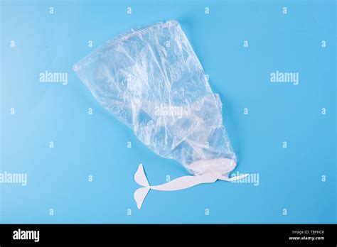 ocean plastic pollution issue. sea animals in plastic bag Stock Photo - Alamy