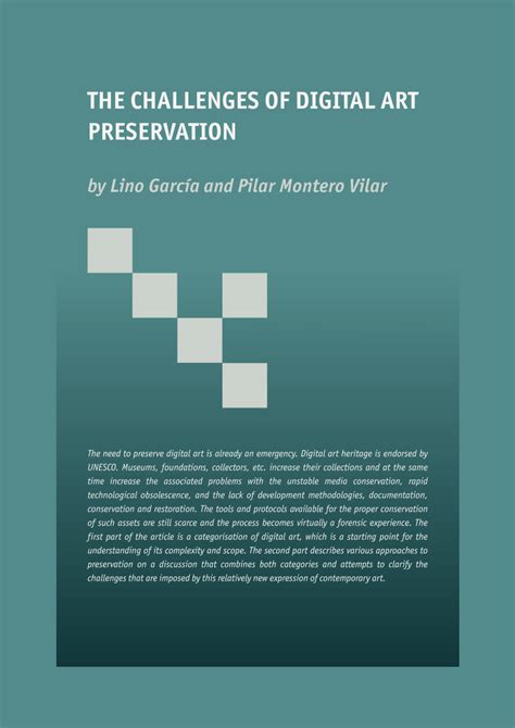 (PDF) THE CHALLENGES OF DIGITAL ART PRESERVATION