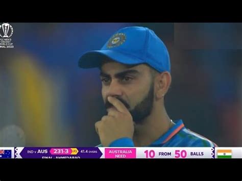 Virat Kohli crying when india lost the final of the world cup vs Australia Rohit Sharma ...