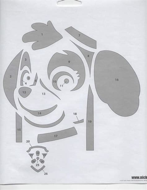 Paw Patrol: Skye (Pumpkin Stencil - Pumpkin Pattern - Pumpkin Template ...