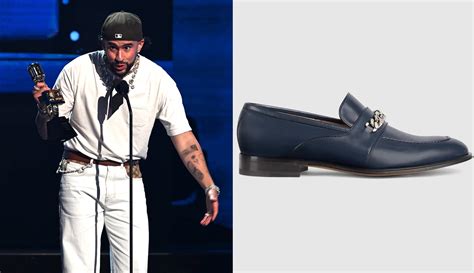 Bad Bunny Poses in Gucci Loafers At Billboard Latin Music Awards 2023 ...