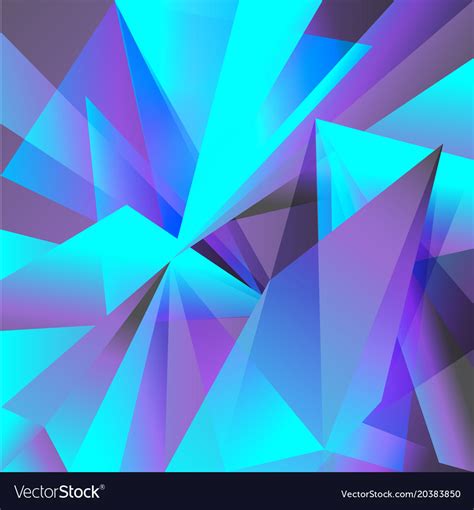 Geometric background purple turquoise abstraction Vector Image