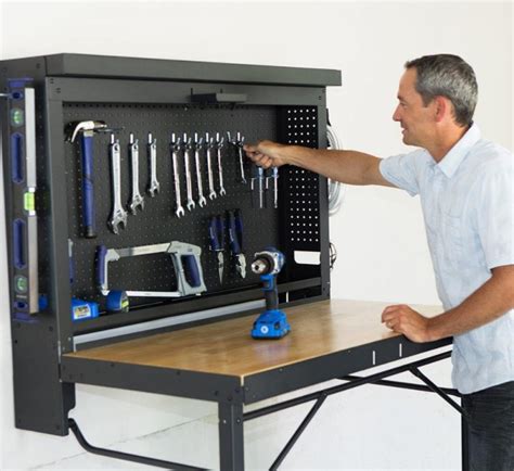 The Wall Mounted Folding Workbench