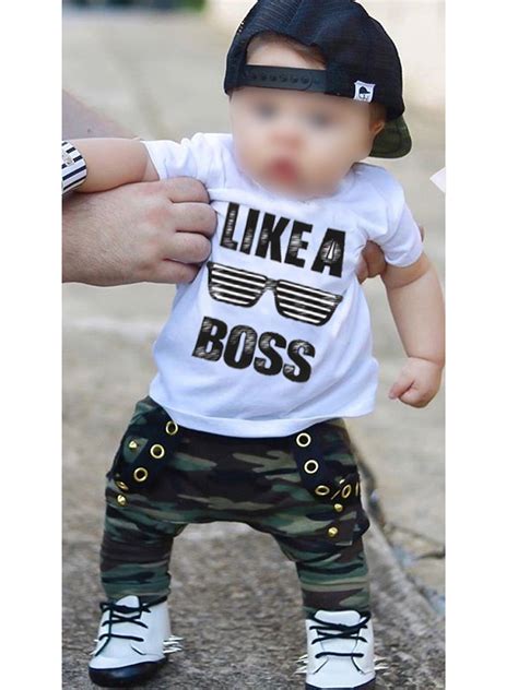 Frecoccialo - Toddler Kids Baby Boy Cute Outfits Short Sleeve T-Shirt ...