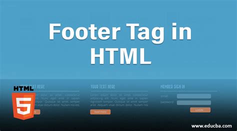 Footer Tag in HTML | 5 Important Examples of Footer Tag in HTML