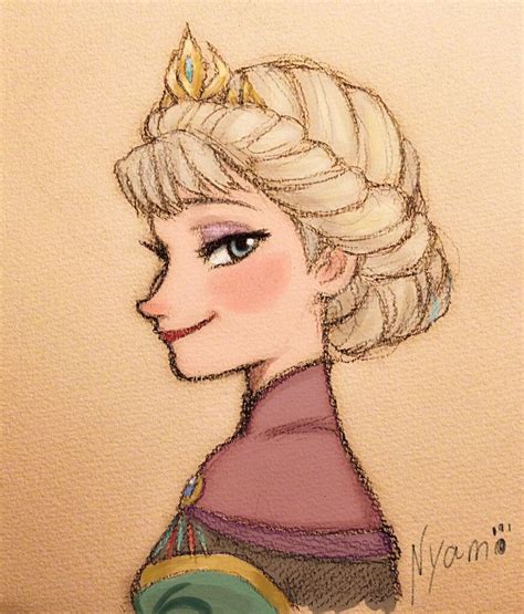 Pin de Frozenfan em Frozen drawings | Esboços disney, Elsa desenho, Ilustrações