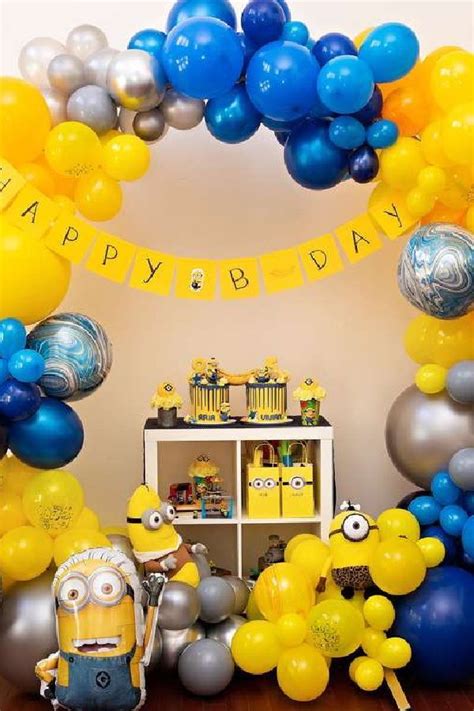 Minions Birthday Party Ideas | Photo 1 of 51 in 2021 | Minion birthday party, Minions birthday ...