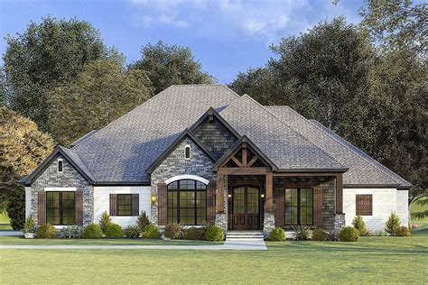 Plan 70676MK: 4-Bed Country House Plan with Vaulted Ceiling and Bonus ...