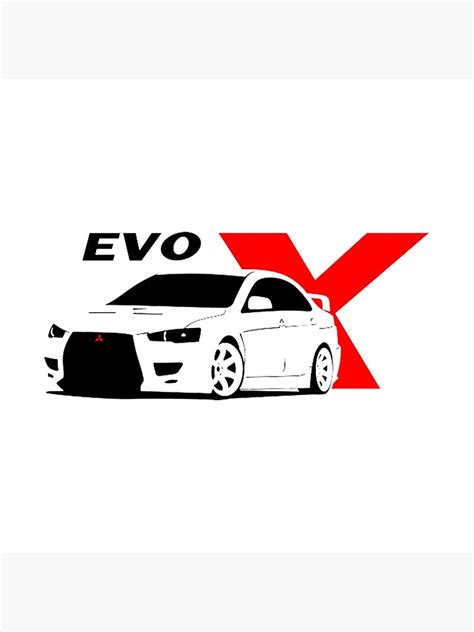 "Evo X Logo" Art Print for Sale by anr1 | Redbubble